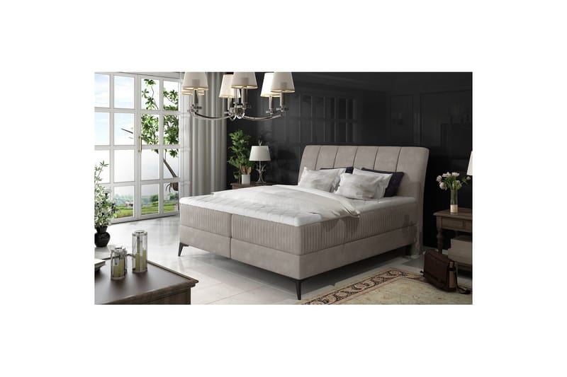 Jenkkisänky Eltap Aderito - 160x200 cm, Paros 02, Paros 02 Pasy 2, Beige - Huonekalut - Sänky - Sängyt säilytystilalla