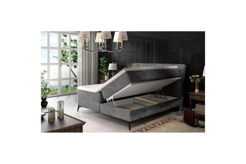 Jenkkisänky Eltap Aderito - 160x200 cm, Paros 05, Paros 05 Pasy 2, Vaaleanharmaa - Huonekalut - Sänky - Jenkkisängyt