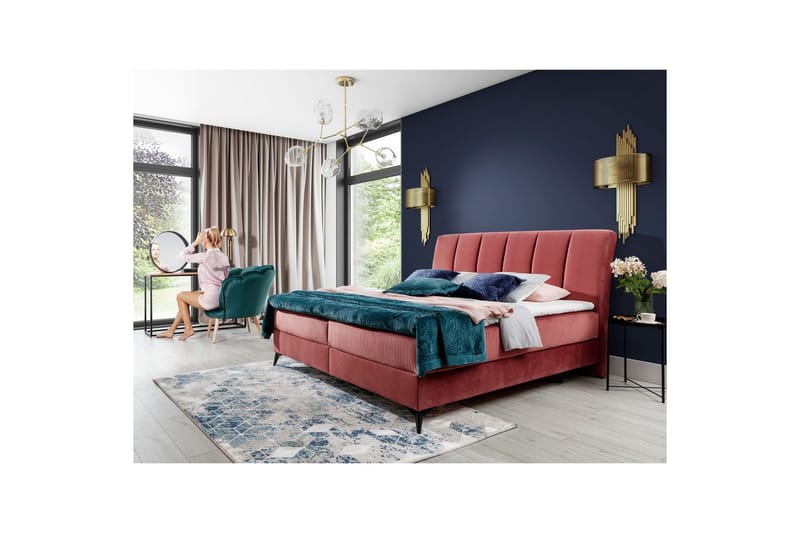 Jenkkisänky Eltap Aderito - 180x200 cm, Kronos 29, Kronos 29 Pasy 2, Vaaleanpunainen - Huonekalut - Sänky - Jenkkisängyt