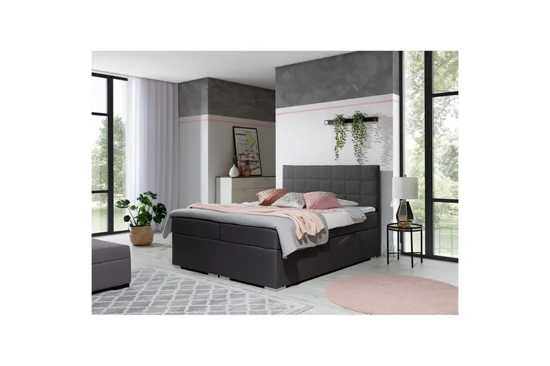 Jenkkisänky Eltap Alice - 140x200 cm, Sawana 05, Harmaa - Huonekalut - Sänky - Sängyt säilytystilalla