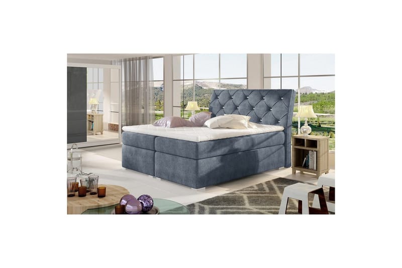 Jenkkisänky Eltap Balvin - 140x200 cm, Omega 86, sininen - Huonekalut - Sänky - Sängyt säilytystilalla
