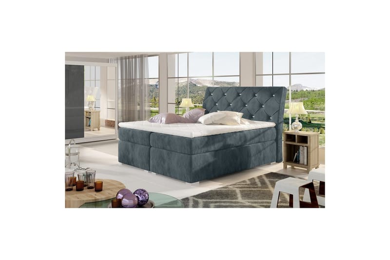 Jenkkisänky Eltap Balvin - 140x200 cm, Paros 06, tummanharmaa - Huonekalut - Sänky - Sängyt säilytystilalla