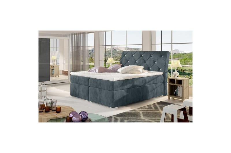 Jenkkisänky Eltap Balvin - 160x200 cm, Paros 06, tummanharmaa - Huonekalut - Sänky - Sängyt säilytystilalla