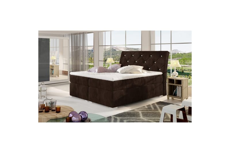 Jenkkisänky Eltap Balvin - 180x200 cm, Kronos 06, Ruskea - Huonekalut - Sänky - Sängyt säilytystilalla