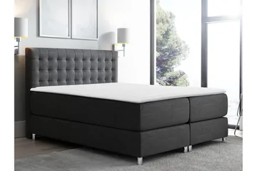 Jenkkisänky Forus 180x200 cm - Tummanharmaa - Huonekalut - Sänky - Jenkkisängyt