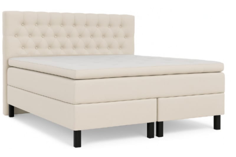 Jenkkisänky Hilton 160x200 cm - Beige - Huonekalut - Sänky - Jenkkisängyt