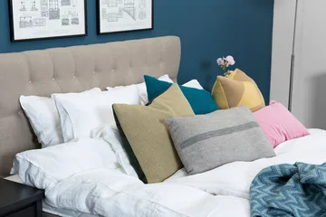 Jenkkisänky IdoIva 160x200 Linoso - Beige - Huonekalut - Sänky - Jenkkisängyt