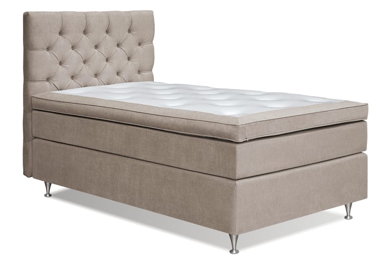 Jenkkisänky Joluma 120x200 cm Kiinteä - Beige - Huonekalut - Sänky - Jenkkisängyt