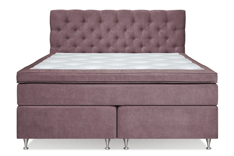Jenkkisänky Joluma 160x200 cm Kiinteä - Tummaroosa - Huonekalut - Sänky - Yhden hengen sängyt