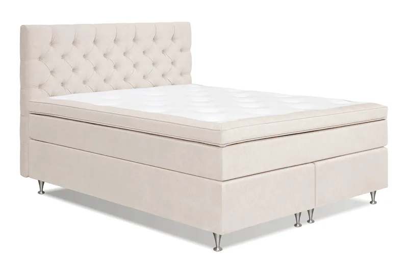 Jenkkisänky Joluma 180x200 cm Medium - Vaalea beige - Huonekalut - Sänky - Yhden hengen sängyt