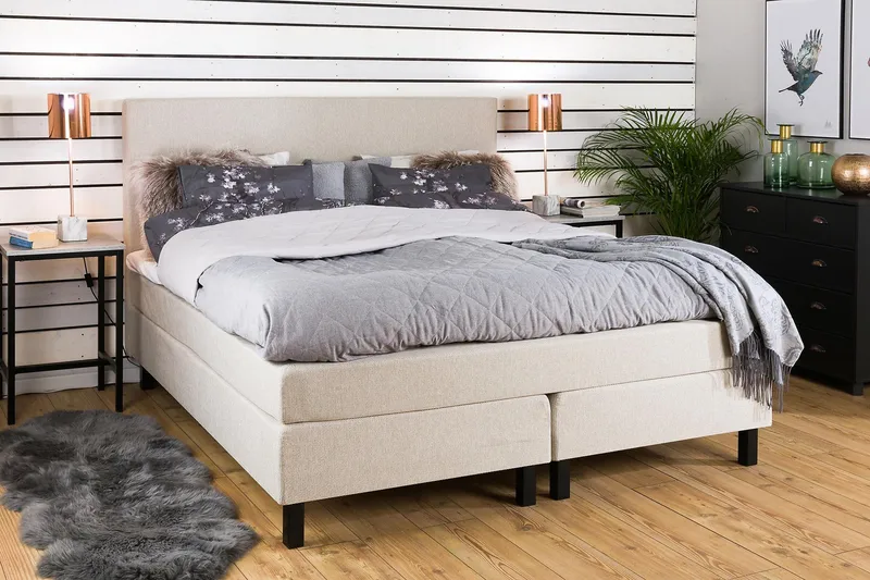 Jenkkisänky Juliett 180x200 - Beige - Huonekalut - Sänky - Jenkkisängyt