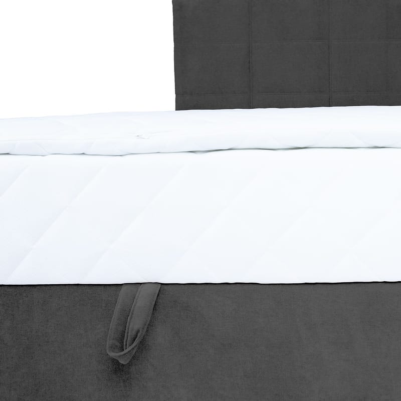 Jenkkisänky Kalen patjalla 120x200 cm - Tummanharmaa - Huonekalut - Sänky - Yhden hengen sängyt