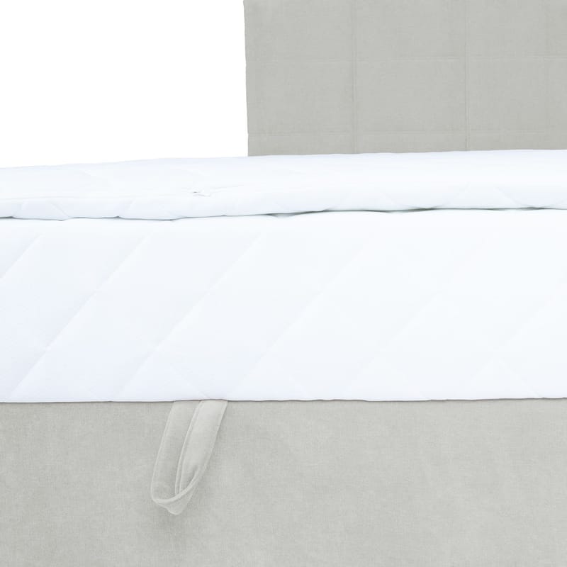Jenkkisänky Kalen patjalla 120x200 cm - tumma beige - Huonekalut - Sänky - Sängyt säilytystilalla