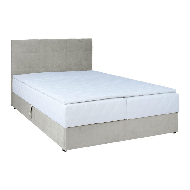 Jenkkisänky Kalen patjalla 160x200 cm, Tummanbeige