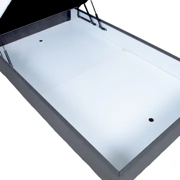 Jenkkisänky Kalen patjalla 90x200 cm - Tummanharmaa - Huonekalut - Sänky - Yhden hengen sängyt