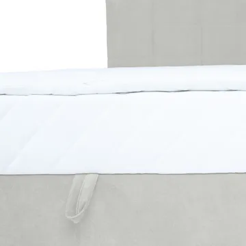 Jenkkisänky Kalen patjalla 90x200 cm - tumma beige - Huonekalut - Sänky - Sängyt säilytystilalla