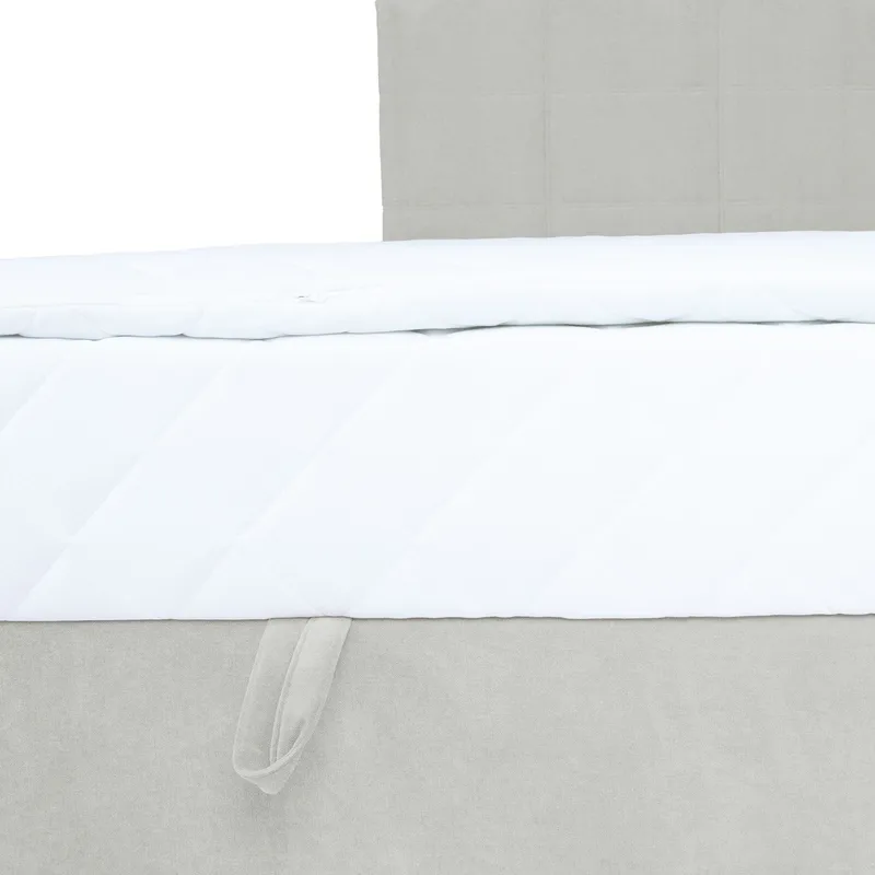 Jenkkisänky Kalen patjalla 90x200 cm - tumma beige - Huonekalut - Sänky - Sängyt säilytystilalla