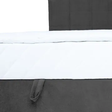 Jenkkisänky Kalen patjalla 90x200 cm - Tummanharmaa - Huonekalut - Sänky - Yhden hengen sängyt