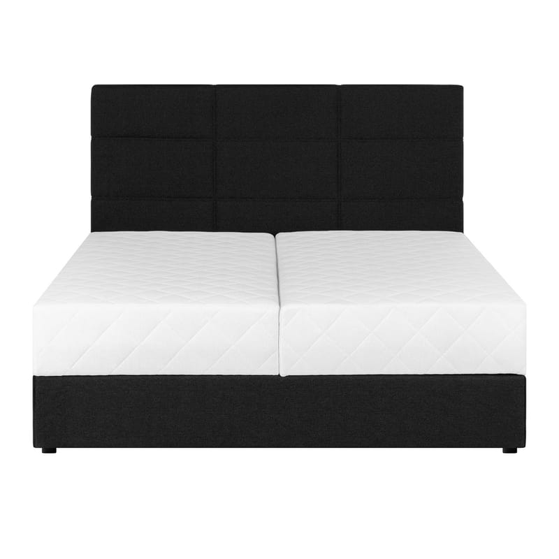 Jenkkisänky Kelvi Musta 160x200 cm - musta - Huonekalut - Sänky - Sängyt säilytystilalla