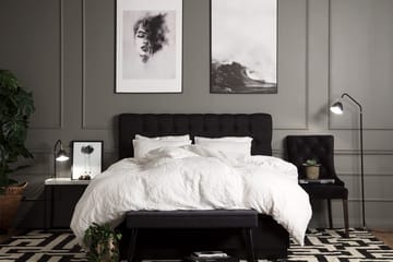 Jenkkisänky Longford 120x200 Kova Polyeetterivaahto - Musta - Huonekalut - Sänky - Yhden hengen sängyt