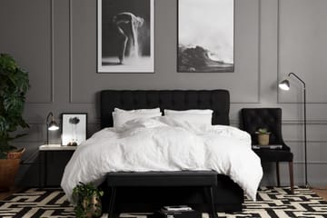 Jenkkisänky Longford 180x200 Kova Polyeetterivaahto - Musta - Huonekalut - Sänky - Jenkkisängyt