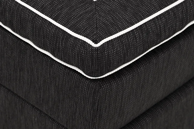 Jenkkisänky Longford 180x200 Kova Polyeetterivaahto - Musta - Huonekalut - Sänky - Jenkkisängyt