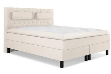 Jenkkisänky Lucky 160x200 Lateksi - Beige - Huonekalut - Sänky - Jenkkisängyt