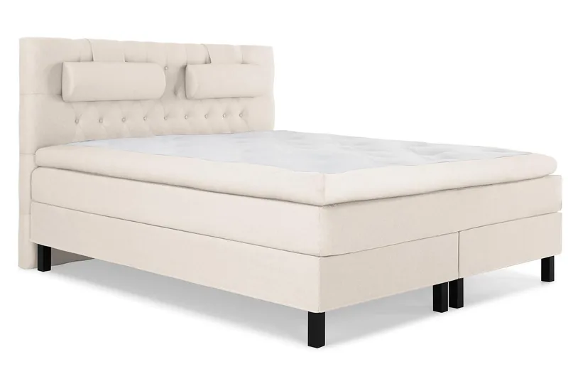 Jenkkisänky Lucky 160x200 Lateksi - Beige - Huonekalut - Sänky - Jenkkisängyt