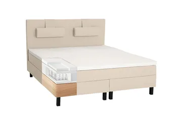 Jenkkisänky Lucky 160x200 Memory - Beige - Huonekalut - Sänky - Jenkkisängyt