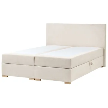 Jenkkisänky Major 160x200 cm - Vaalea beige - Huonekalut - Sänky - Yhden hengen sängyt