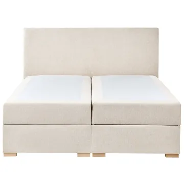 Jenkkisänky Major 160x200 cm - Vaalea beige - Huonekalut - Sänky - Yhden hengen sängyt