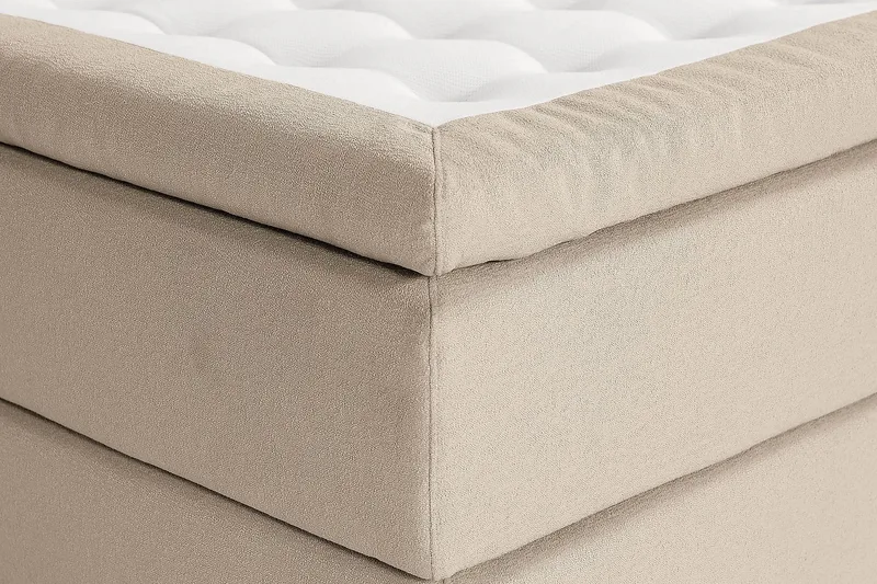 Jenkkisänky Oslo Lyx 160x200 cm Buklee - Beige - Huonekalut - Sänky - Jenkkisängyt