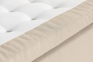 Jenkkisänky Oslo Lyx 160x200 cm Buklee - Beige - Huonekalut - Sänky - Jenkkisängyt
