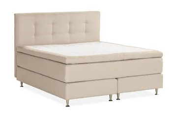 Jenkkisänky Oslo Lyx 160x200 cm Buklee - Beige - Huonekalut - Sänky - Jenkkisängyt