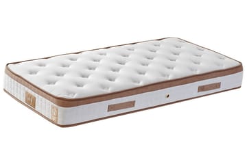 Jenkkisänky Pylpio 90x200 cm - Vaaleanruskea - Huonekalut - Sänky - Sänkypaketti