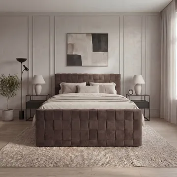 Jenkkisänkypaketti Tyrosen 180x200 cm laatikkosäilytyksellä - Tumma espresso - Huonekalut - Sänky - Sängyt säilytystilalla