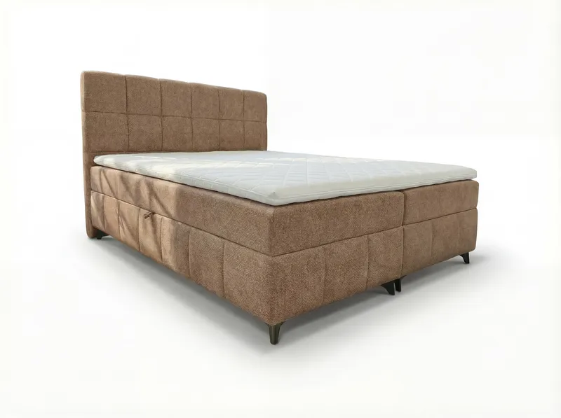 Jenkkisänkypaketti Vyrosen 180x200 cm nostettavalla säilytystilalla, beige
