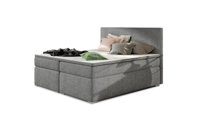 Joustinpatjasänky Eltap Divalo - Sawana 21, Harmaa, 160x200 cm - Huonekalut - Sänky - Sängyt säilytystilalla