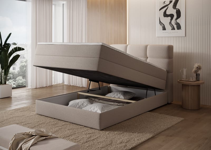 Kasped-sänkypaketti: jenkkisänky säilytystilalla 120x200 cm - Paolli 18 - Huonekalut - Sänky - Yhden hengen sängyt
