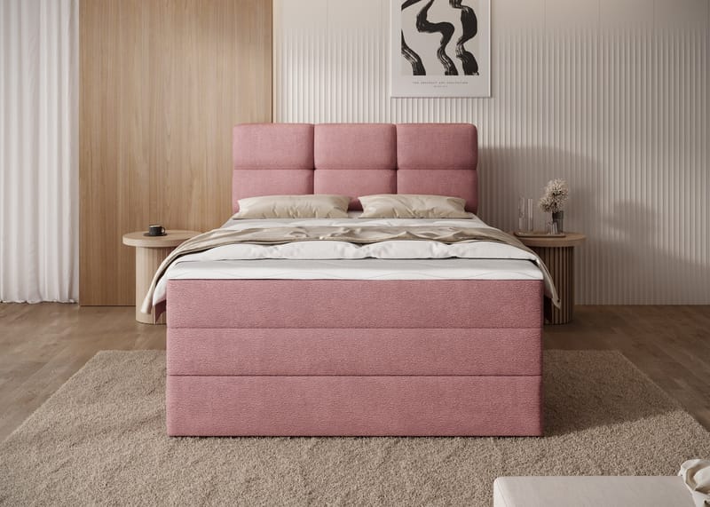 Kasped-sänkypaketti: jenkkisänky säilytystilalla 140x200 cm - Touch 24 - Huonekalut - Sänky - Yhden hengen sängyt
