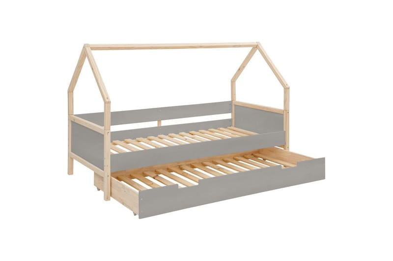 Katossänky Loft24 Katossänky Square Line Harmaa - Huonekalut - Sänky - Katossängyt