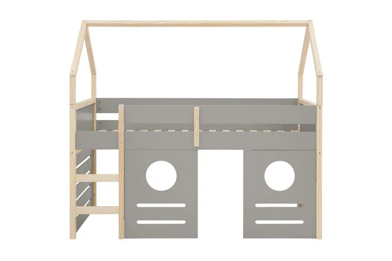 Katossänky Square Line with Panel Harmaa - Harmaa - Huonekalut - Sänky - Katossängyt