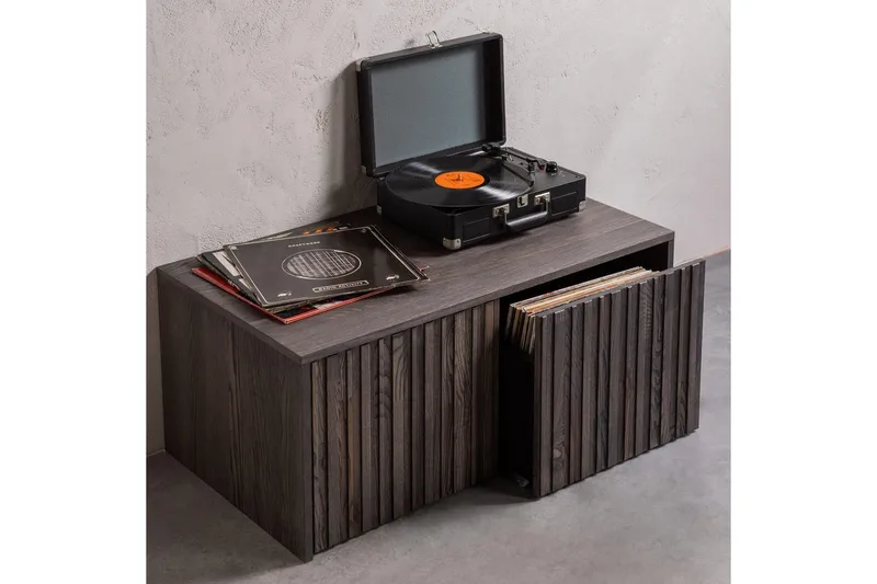 Kerrosistuin New Gravure - Espresso, Tuhkaviilu - Huonekalut - Tuoli & nojatuoli - Penkki - Eteispenkki