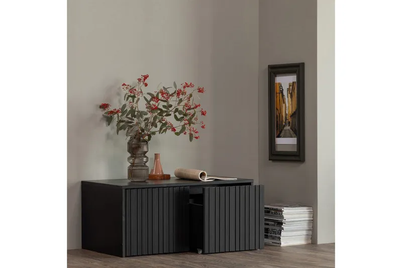 Kerrosistuin New Gravure - Musta, Mänty - Huonekalut - Tuoli & nojatuoli - Penkki - Eteispenkki