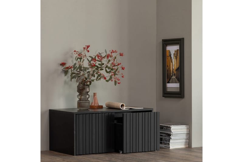 Kerrosistuin New Gravure - Musta, Mänty - Huonekalut - Tuoli & nojatuoli - Penkki - Eteispenkki