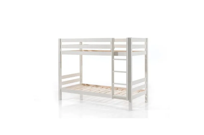 Kerrossänky alavuoteella Pino Valkoinen, 160 cm, Valkoinen, 160 cm