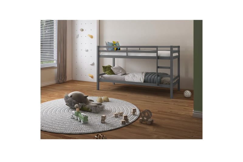 Kerrossänky Alpi 208x103x143 cm, Harmaa - 208x103x143 cm, Harmaa - Huonekalut - Sänky - Kerrossängyt - Parvisänky
