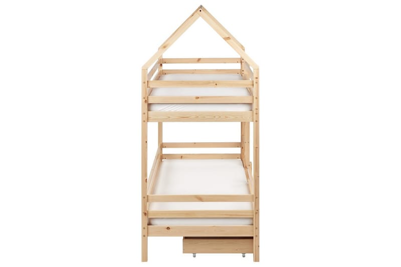 Kerrossänky laatikoilla Girgols - Ruskea - Huonekalut - Sänky - Kerrossängyt - Parvisänky