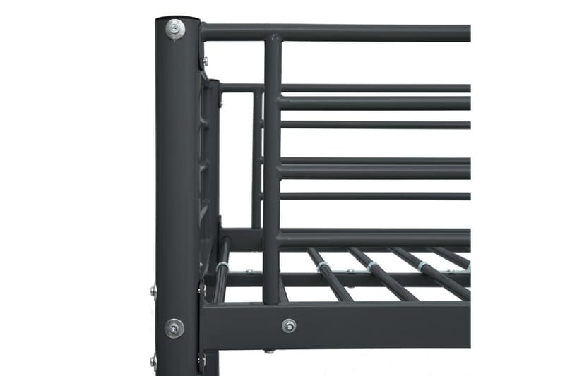 Kerrossänky musta metalli 90x200 cm - Musta - Huonekalut - Sänky - Kerrossängyt - Parvisänky