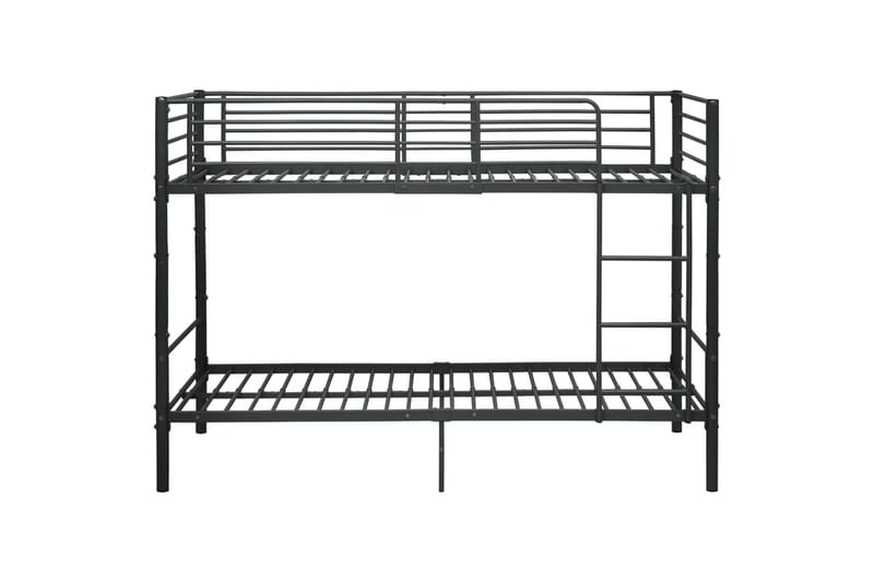 Kerrossänky musta metalli 90x200 cm - Musta - Huonekalut - Sänky - Kerrossängyt - Parvisänky